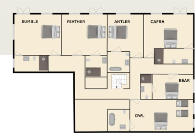 chalet-cannelle-bedroom-floorplan The bedroom floorplan at chalet cannelle chatel